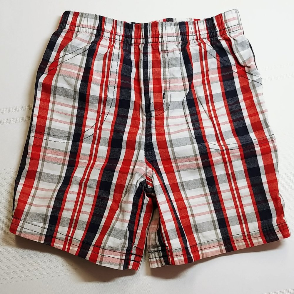 Carter's Boys Plaid Pull-on Shorts Size 24 Months